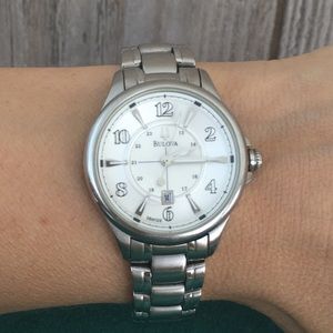 Bulova watch, stainless steel, women’s